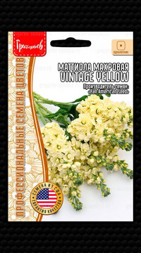 Маттиола Винтажный Yellow махровая
