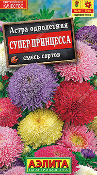 Астра Супер принцесса, смесь сортов